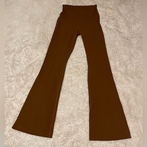 LULULEMON Groove Flared Pant Roasted Brown High Rise Leggings Active Sz6